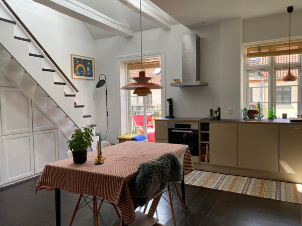 Our home is spacious and bright. The first floor is an open space with a kitchen Copenhagen, Denmark Bright and cosy loft apartment in Nørrebro Entire rental unit vacation rental 35259067