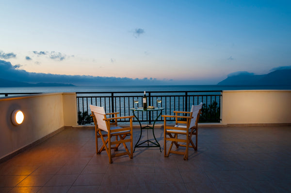 Beautiful and comfortable Studio with terrace balcony on the west side of Crete, Chania, Greece Studio with Front Sea view with big Terrace Private room in rental unit vacation rental 5900735
