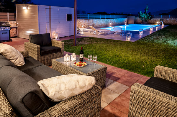 Luxury ground floor 1 bedroom apartment 70 m2 with private pool exclusively for  Chania, Greece Marilena's place - Private Pool & Relax Entire rental unit vacation rental 17315578
