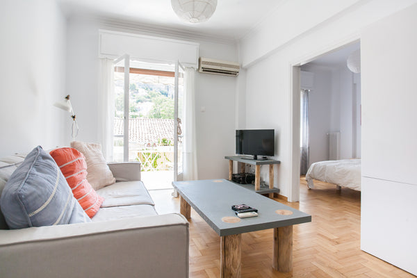One bedroom apartment with stunning view to acropolis hill. The apartment is 50  Athens, Attica, Greece Acropolis view from your bed Entire rental unit vacation rental 3428808