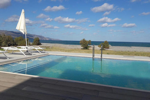 Beach Front Villas are two modern 4 bedroom villas next to the beautiful sandy a Agios Nikolaos, Greece Tavronitis Beach Front Villa 2 Entire villa vacation rental 23756977