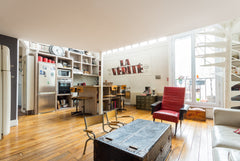 At the foot of Montmartre Hillock, our apartment is a duplex offering large volu Paris, France Duplex, 90 m2,  quiet and bright Entire rental unit vacation rental 10515799