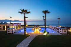 Paralia Beachfront residence is located on Paralia Kourna beach & is walking dis Rethimnon, Greece Beachfront Villa with 250m2 pool near amenities Entire villa vacation rental 25068915