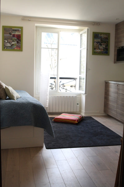 Very cozy & calm. Located in a pedestrian street. 2nd floor with views to the ga Paris, France Cozy studio in the heart of Batignolles village Entire rental unit vacation rental 5989487