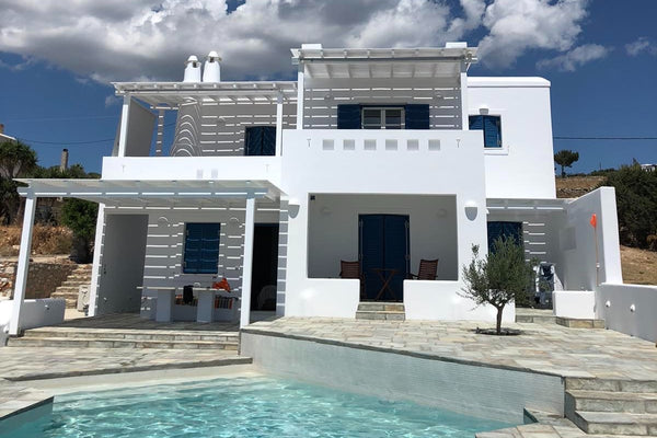 The Villa, is located in the Southwest part of the Island, 12km from the Port of Athens, Greece Traditional Cycladic House Entire villa vacation rental 619375081812204282