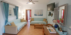 With view to the Cretan Sea this air-conditioned apartment give the visitors the  One Bedroom Apartment with sea view Private room in rental unit vacation rental 12717820