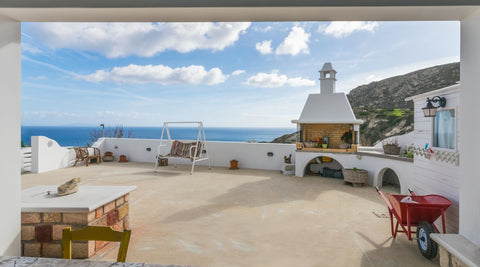 A great choise to relax away from the bussy vilalges on the summer, a unique tra  Komia Sea View Traditional Earthen home vacation rental 43486026