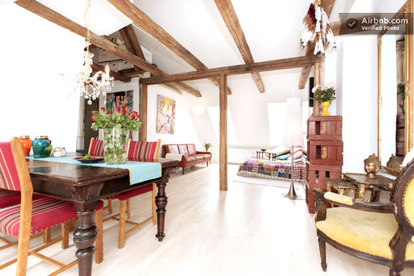 The loft apartment is 1100 SF, it is very sunny and very bright. Exposed wooden  Copenhagen, Denmark Outstanding loft apartment Entire loft vacation rental 44160321