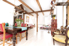 The loft apartment is 1100 SF, it is very sunny and very bright. Exposed wooden  Copenhagen, Denmark Outstanding loft apartment Entire loft vacation rental 44160321