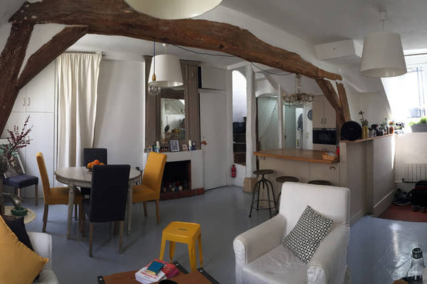 A cozy comfortable room under the roof in a unique spacious triplex for an authe  Marais: A room under the roof Private room in rental unit vacation rental 15542929