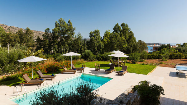 Loutraki Villas - Gaia Beachfront Residence is approved by Greek Tourism Organis Rethimnon, Greece Villa with sea views 150m from Loutraki beach Entire home vacation rental 17489554