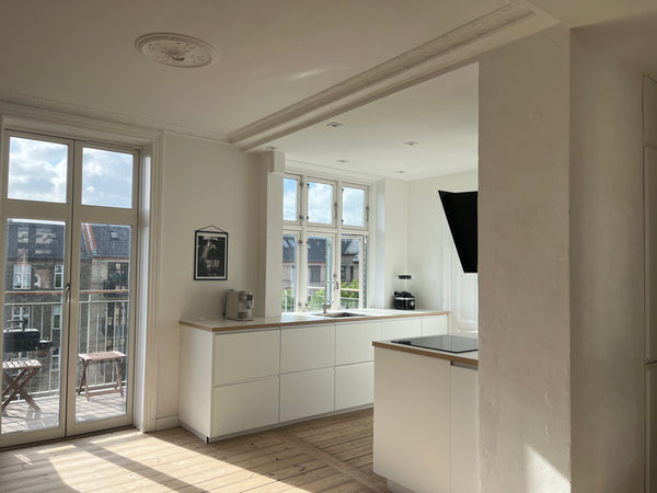 A bright, modern and beautiful newly renovated 80 m2 on Frederiksberg, more spec Frederiksberg, Denmark Bright 3-room apartment with a cozy balcony Entire condo vacation rental 618516801642094468
