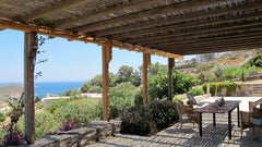 Lovely small house and garden in Patmos with exceptional view. Quiet yet only mi  Kampos House with a View Entire home vacation rental 27675509