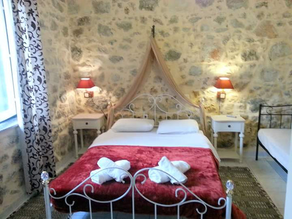 Featuring a large veranda surrounded by flowers and trees, family-run Hariklia R Zaros, Greece Hariklia Rent Rooms Private room in home vacation rental 27418891