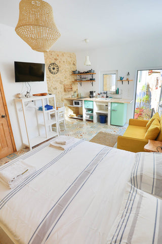 At the ground floor with private entrance, this beautiful and cozy studio is sit Bucharest, Romania Ravi Studio 1 - Kalyves Old Town - 1 min. to beach Entire home vacation rental 50365758