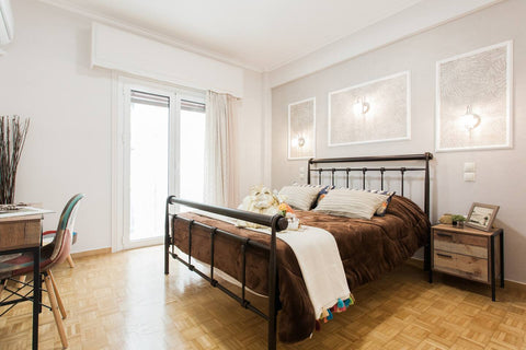 A clean beautiful PRIVATE double BEDROOM in shared self service apartment. 15 mi Athens, Greece Museum of Modern Art Private Double Room in shared apartment next to Metro near Acropolis SF15 Private room in rental unit vacation rental 35433102