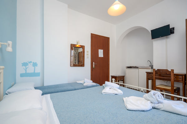 Depis Studios located in a very quiet area at Naxos town, only 40m from the city Athens, Greece Economy triple room in Naxos city center Room in bed and breakfast vacation rental 18742072