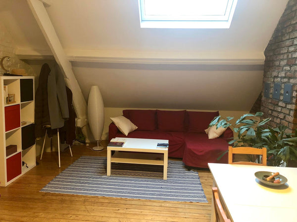 Quiet, top floor duplex apartment, 10 min walking from Grande Place in lively ne Brussels, Belgium Cozy & wooden duplex apartment Entire rental unit vacation rental 554367329192074307