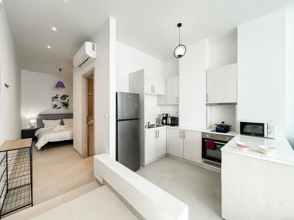 Our studio is modern and cozy, centrally located, only 300 meters away from Meta GR Modern & Cozy Studio in Athens Entire condo vacation rental 561983329414843700