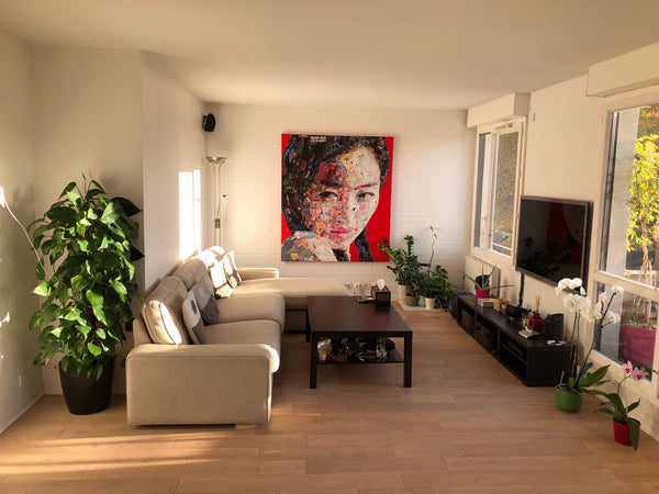 Bright warm quiet two bedroom flat with large lounge with open kitchen fully equ Paris, France Bright 2 bedroom flat with large terrace, 20eme Entire rental unit vacation rental 21844949