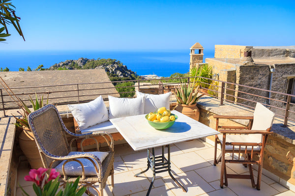 This house, located in Anatoli, is ideal for 8 vacationers. It offers 3 bedrooms  3 bedrooms house with sea view, furnished terrace and wifi at Anatoli Entire home vacation rental 604958556394820686
