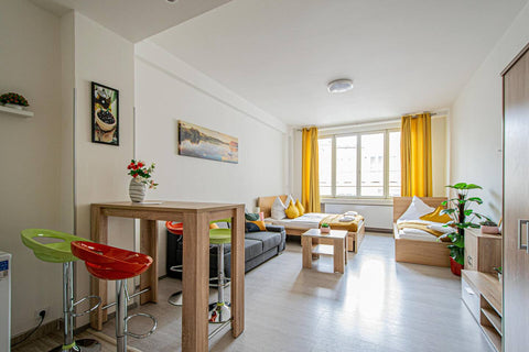 All our apartments are cleaned by professionals following the 5-step enhanced cl Prague, Czechia National Museum spacious studio by Ruterra Entire rental unit vacation rental 53223866