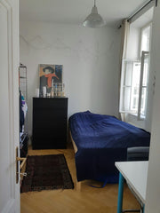 Die Altbauwohnung liegt super schön direkt am Donaukanal, gerade im Sommer sehr  Vienna, Austria Helles und gemütliches Zimmer am Donaukanal Private room in rental unit vacation rental 19891513