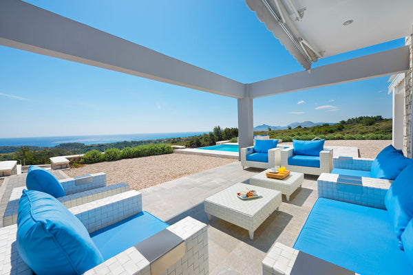 Island villa is in the Kalithies region of Rhodes in Greece, it can house up to  Zürich, Switzerland Beautiful new luxury villa near the coast, nice pool, beautiful sea view, Rhodes Entire villa vacation rental 33008218