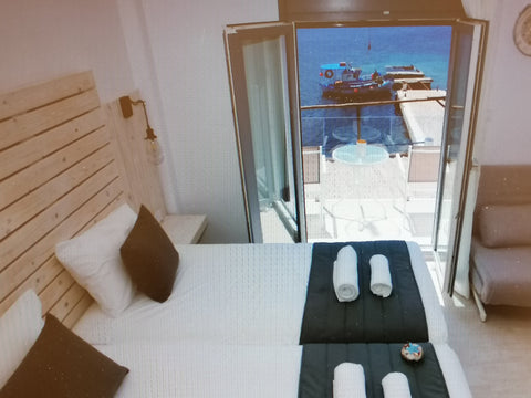 a newly renovated apartment,  on the seashore of Telendos island, with magnifice  KELERIS Apartment - AFRODITE LUXURY ROOMS TELENDOS Entire rental unit vacation rental 36740817