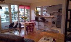 Grand 2pièces lumineux, 1chambre lit 2places + 1 cliclac 2places dans le salon.  Paris, France Grand 2pièces Buttes Chaumont Entire rental unit vacation rental 4251097
