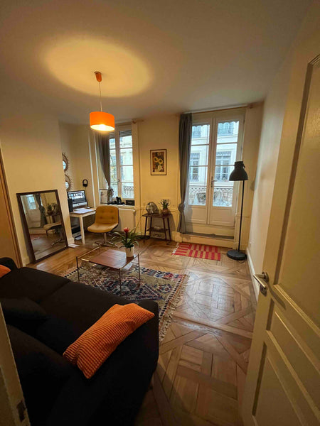 Entre la gare de Perrache et Bellecour, ce logement parfaitement situé offre un  Paris, France Chambre bel appartement 2mn Bellecour / balcon Private room in rental unit vacation rental 53701593