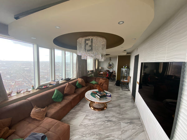 The apartment size is +_200sqm of which 65 terrace and is located on the 40th fl  Beautiful apartment with terrace in Upsite tower Entire condo vacation rental 676018418853614843