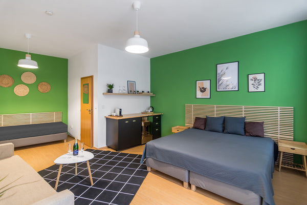 Z tohoto Hotel Museum se nachází v centru Prahy, 50 metrů od Národního muzea. Na  Třílůžkový pokoj s rozkládací pohovkou a zahradou Room in hotel vacation rental 649250223848066215