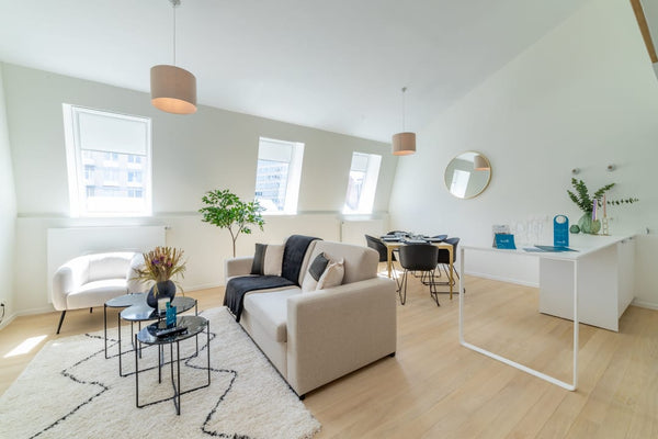 This lovely apartment is filled with natural light. Recently renovated, our loca Brussels, Belgium Sweet Inn | Lovely Penthouse in the Centre W/ balcony Entire rental unit vacation rental 699805796065972306
