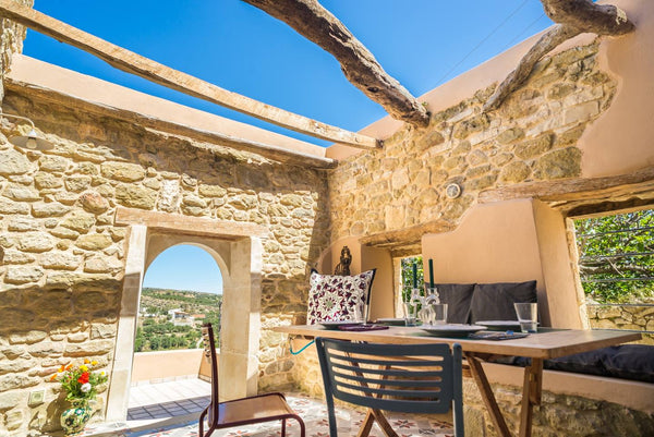 An immaculately renovated stone cottage consisting of 2 bedrooms with en-suite b Athens, Greece Pera Chorio - Joy: Artist's stone house with countryside views Entire home vacation rental 24745469