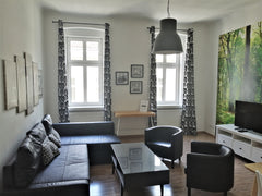 The apartment has a living room, a bedroom, bath, toilet, kitchen and balcony. < Vienna, Austria Apartment near Schönbrunn with balcony Entire rental unit vacation rental 23164799