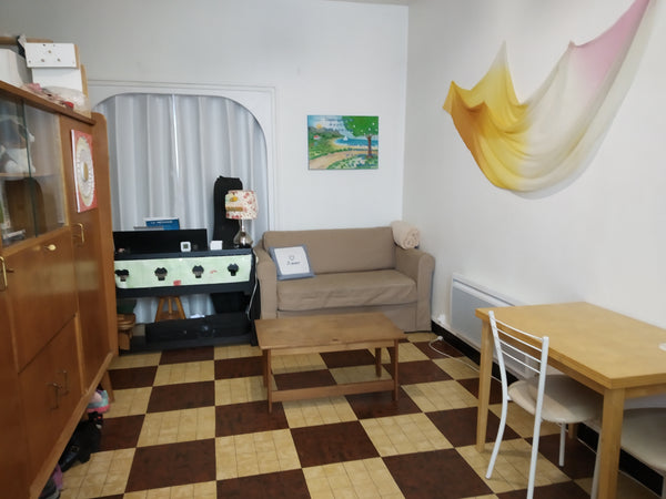 Un simple partage d'appart avec un petit canapé lit Ikea, un matelas au sol si b Lyon, France Appart proche gare Part-Dieu Shared room in rental unit vacation rental 30490953