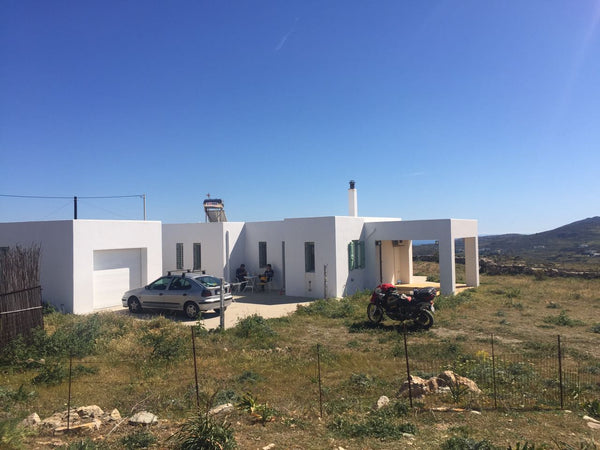 The house is 92 m2 plus a veranda of 20 m2. It was built in 2011, it is only 9 m Ermoupoli, Greece Syros- House in Ano Manna Cycladic home vacation rental 24361176