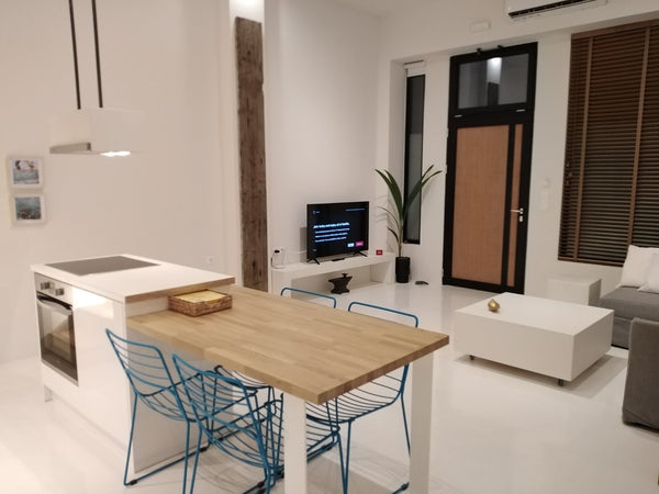 Guests will enjoy their stay in a renovated modern spacious ground floor apartme Chania, Greece FourteenAllSeasonHouse 500m fromthebeach &old town Entire home vacation rental 689227359063894355