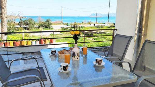 Our lovely apartment at Daratsos is next to the sandy beach of Chryssi Akti (30  Chania, Greece Apartment next to the beach Entire rental unit vacation rental 19407661