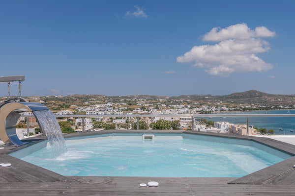 Our lovely apartment located in Adamas Port ,  the heart of the ''Summer life''  Greece Uncle's House Roof Pool Sea View Adamas Room in serviced apartment vacation rental 19947592