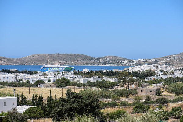 On a spacious property of 2500 sq.m. of former vineyards lies an 80sq.m. newly b  Gerasimos Modern Villa in Parikia - Paroikia Paros Cycladic home vacation rental 32122953