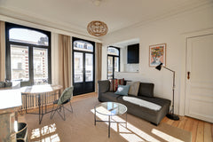 Situated in the heart of the European area, with walking distance to public tran Brussels, Belgium Small cozy flat in the EU / Schuman area Entire rental unit vacation rental 31452883