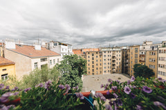 Our apartment is on the 5th floor of functionalist, renovated house with a lift. Prague, Czechia ☼Bright and cozy room♥ with balcony Private room in rental unit vacation rental 7539480