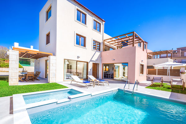 Theasis Villa Chania is located just 300 meters from the sandy beach of Agia Mar Chania, Greece Theasis Villa, 250m From Agia Marina Beach Chania Entire villa vacation rental 33510885