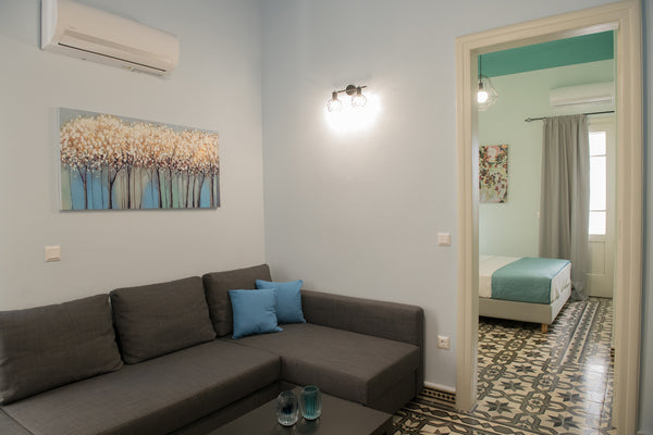A neoclassical architecture apartment, with modern decoration, completely renova  The Blue apartment in the heart of Heraklion Entire condo vacation rental 53509957