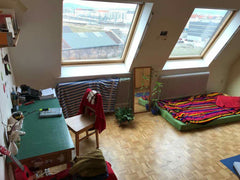 Large double room available in attic apartment near the main train station (Haup  Bright double walk-through room near Main Station Shared room in rental unit vacation rental 20823287