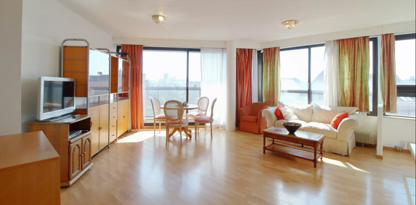 The flat is furnished and includes a fully equipped kitchen with microwave, oven Geneva, Switzerland 90m,2 bedrooms flat on the 6th floor in châtelain Entire rental unit vacation rental 25293388