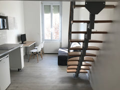 Jolie studio accueillant et pratique au coeur du quartier de Jet d'eau, desservi Lyon, France Le Mini Duplex✨ Entire rental unit vacation rental 23010692