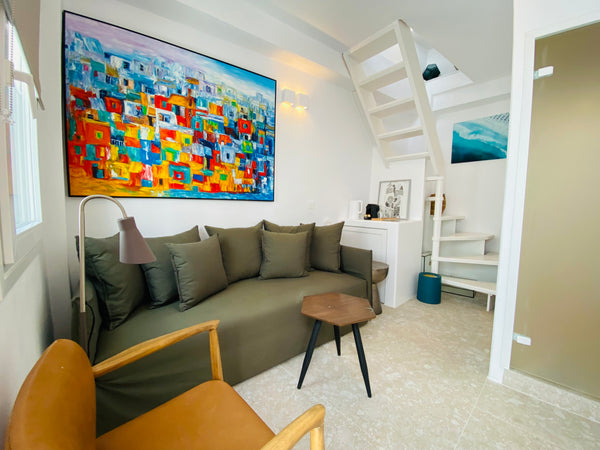 Recently renovated loft (22sq/m) in the hip center of Mykonos Town, next to the  Milan, Italy Brand New Loft in Heart of Mykonos Town. Private room in condo vacation rental 617355351435326749